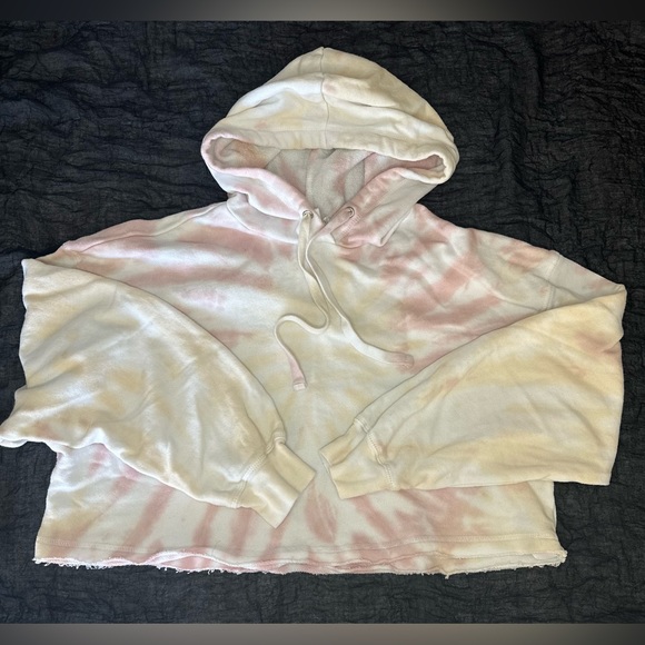 Tie Dye Crop Hoodie - Picture 2 of 4